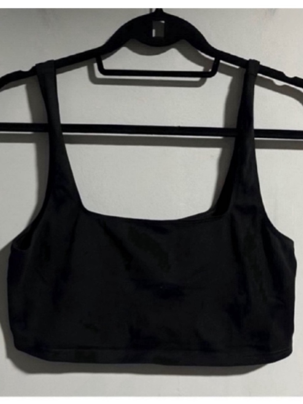 Aritzia TNA Black Crop Top